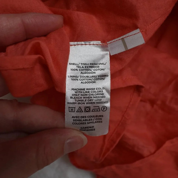 Ann Taylor Loft Babydoll Dress Sz 4 Eyelet Lace Tiered Cotton Cottagecore Boho - Picture 9 of 16